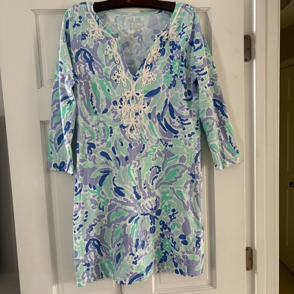 Lilly Pulitzer Marina Dress Lilly’s Lilac Nice Ink Medium
